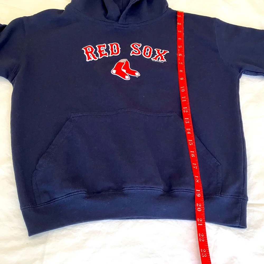 Kids Red Sox hoodie sweatshirt, Soft as a Grape size Large - Picture 5 of 8